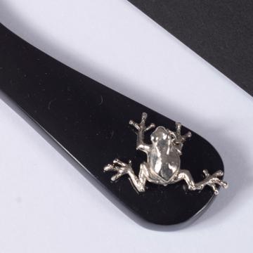 Tartineur en Corne, argent, grenouille [4]