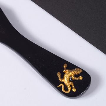 Horn Spreader, gold, lizard [2]