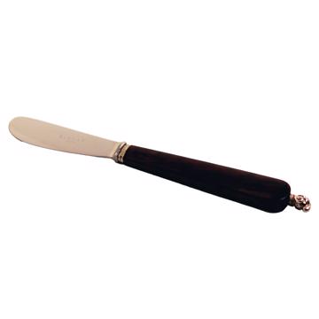 Rambouillet butter knife in silver plated and wood, brown [4]