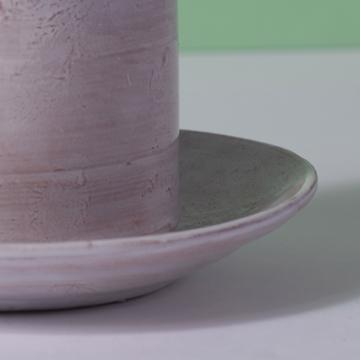 Tasse moka Chà en faïence tournée, blanc snow, la tasse [5]