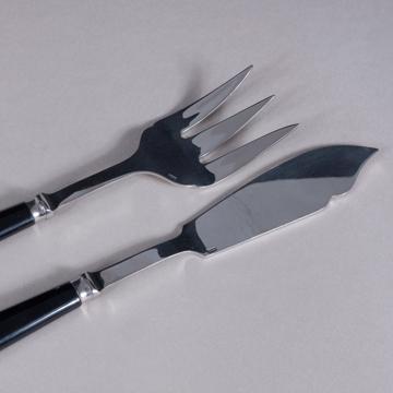 Service à Poisson Tipo en inox et résine, noir [2]