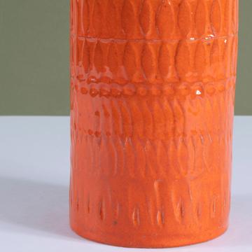 Frieze vase in earthenware, orange [2]