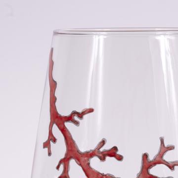 Verre Corail en Email sur Cristallin, rouge [2]