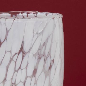 Lolipop Glass in Murano glass, white [2]