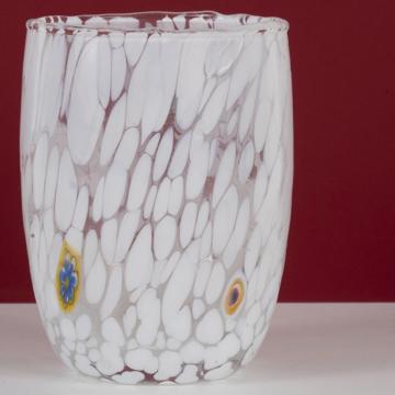 Lolipop Glass in Murano glass, white [3]