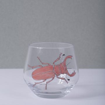 Scarab Glass in Enamel on Crystalline