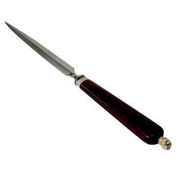 Coupe papier Rambouillet en stamina et argent, rouge effet [3]