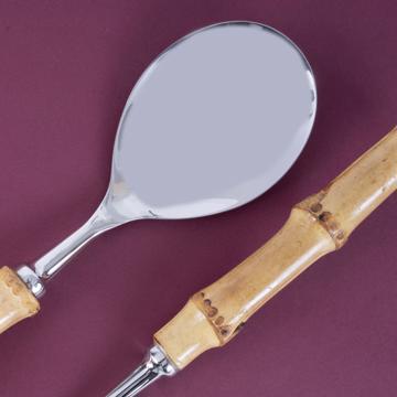 Service à salade Bambou en métal forgé, nature [2]