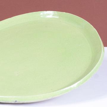 Birds brunch plate in stamped sandstone, light green [4]