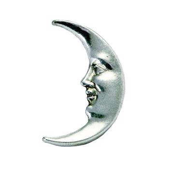 Pin's Lune en cuivre , argent