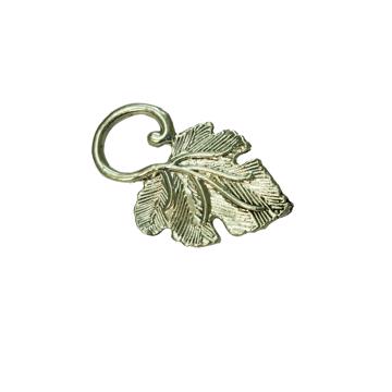 Pin's porte lunettes Vigne en métal argenté ou doré, argent