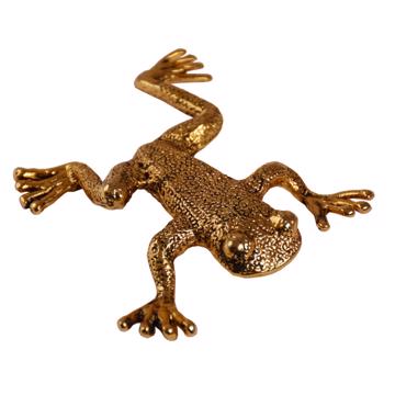 Porte couteau Grenouille en métal argenté ou doré, or