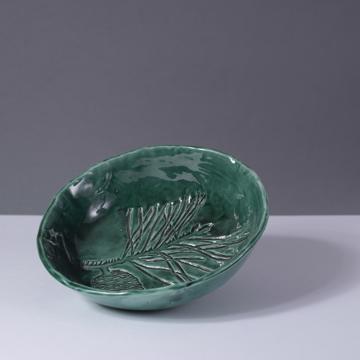 Pine cone dish in earthenware