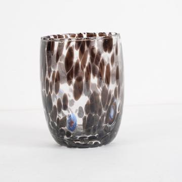 Lolipop Glass in Murano glass, black [1]