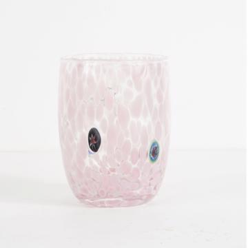 Lolipop Glass in Murano glass, light pink [1]