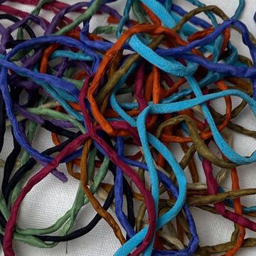 Silk Laces, aqua [4]