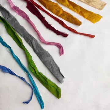 Sari Silk Lace, blue grey [2]