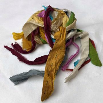 Sari Silk Lace, blue grey [3]