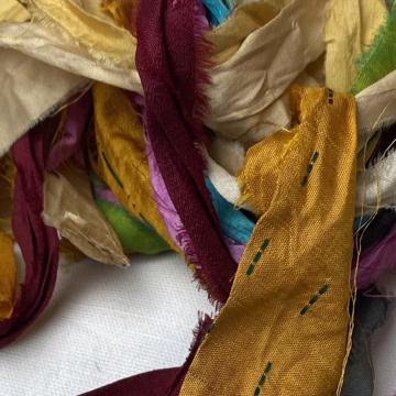 Sari Silk Lace, dark red [4]