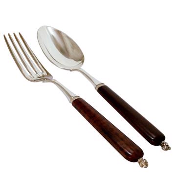Rambouillet serving set, brown