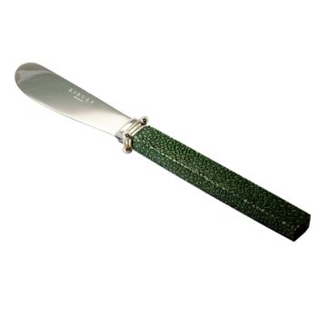 Tartineur Galuchat en cuir véritable, vert foncé [3]