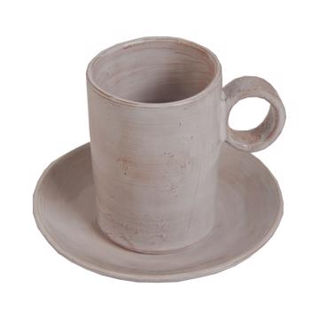 Tasse moka Chà en faïence tournée, blanc snow, la tasse [4]