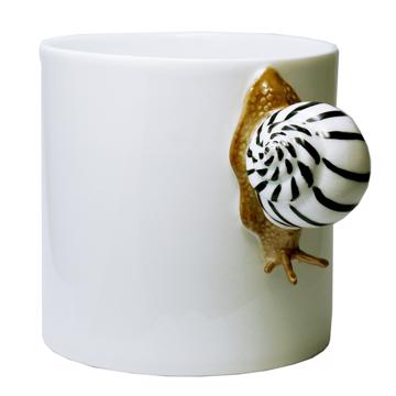 Snail Mug in Limoges Porcelain