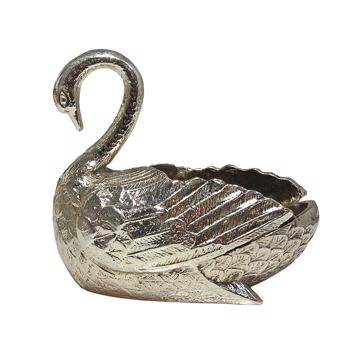 Vase Cygne en métal argenté, argent [3]