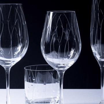 Service de verres Onde en Cristal gravé, multicolore, set de 4 [2]
