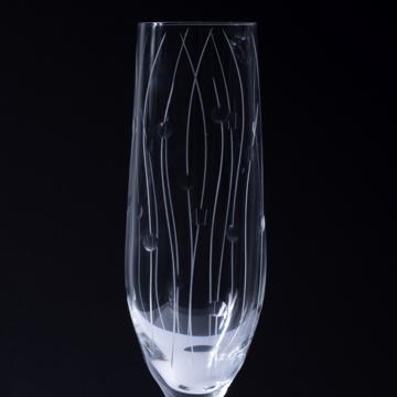 Service de verres Onde en Cristal gravé, multicolore, flûte [2]