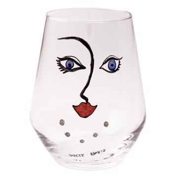 Verres Madame et Monsieur en Email sur Cristallin, multicolore, madame [3]