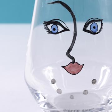Madam and Mister Glasses in Enamel on Crystalline, multicolor, the couple [2]