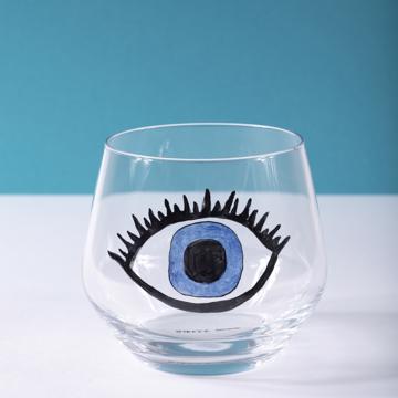 Eye Glass in Enamel on Crystalline