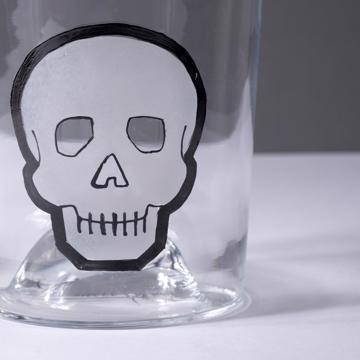 Verre Vanité en Email sur Cristallin, blanc [2]