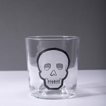 Verre Vanité en Email sur Cristallin, blanc [1]