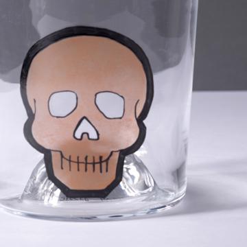 Verre Vanité en Email sur Cristallin, orange [2]