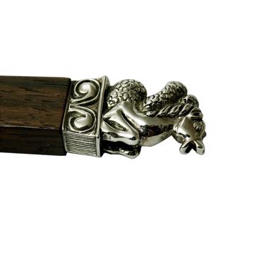 Neptune butter knife in cocobolo wood, dark red [2]