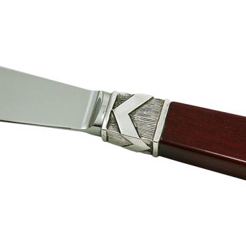 Neptune butter knife in cocobolo wood, dark red [3]