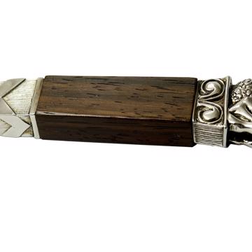 Neptune butter knife in cocobolo wood, dark red [4]